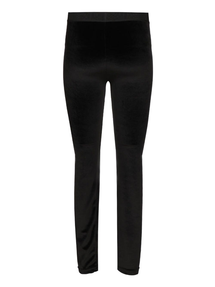 Tom Ford Stretch Logoed Leggings Trousers - Nero | e555d972151f2cd183a1c237b5a6a20733f8eb84