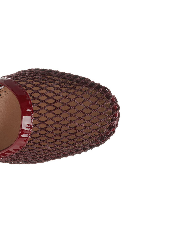 AlaÏA Mesh Decollete - Bordeaux | 7ea69d79c276b15057f079dc06e187744173eaf2