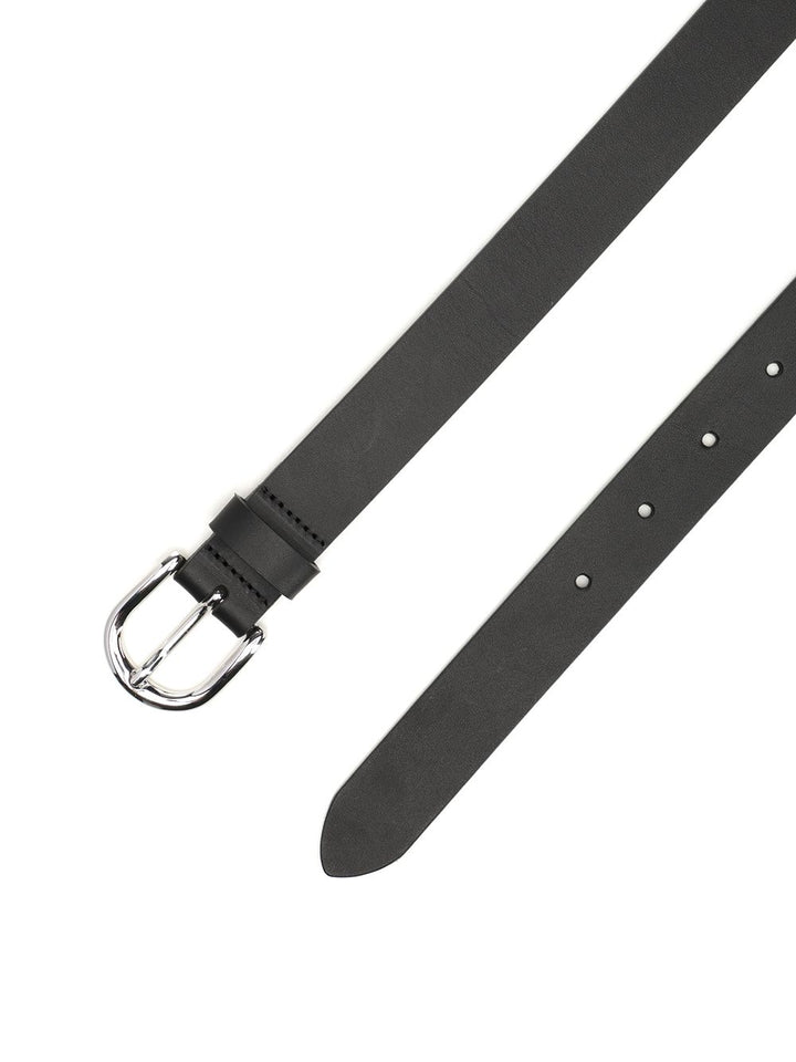 Isabel Marant Zap Leather Belt Cinture - Nero | 26d44773805f5067e73a3ae63cc93c0f16638035