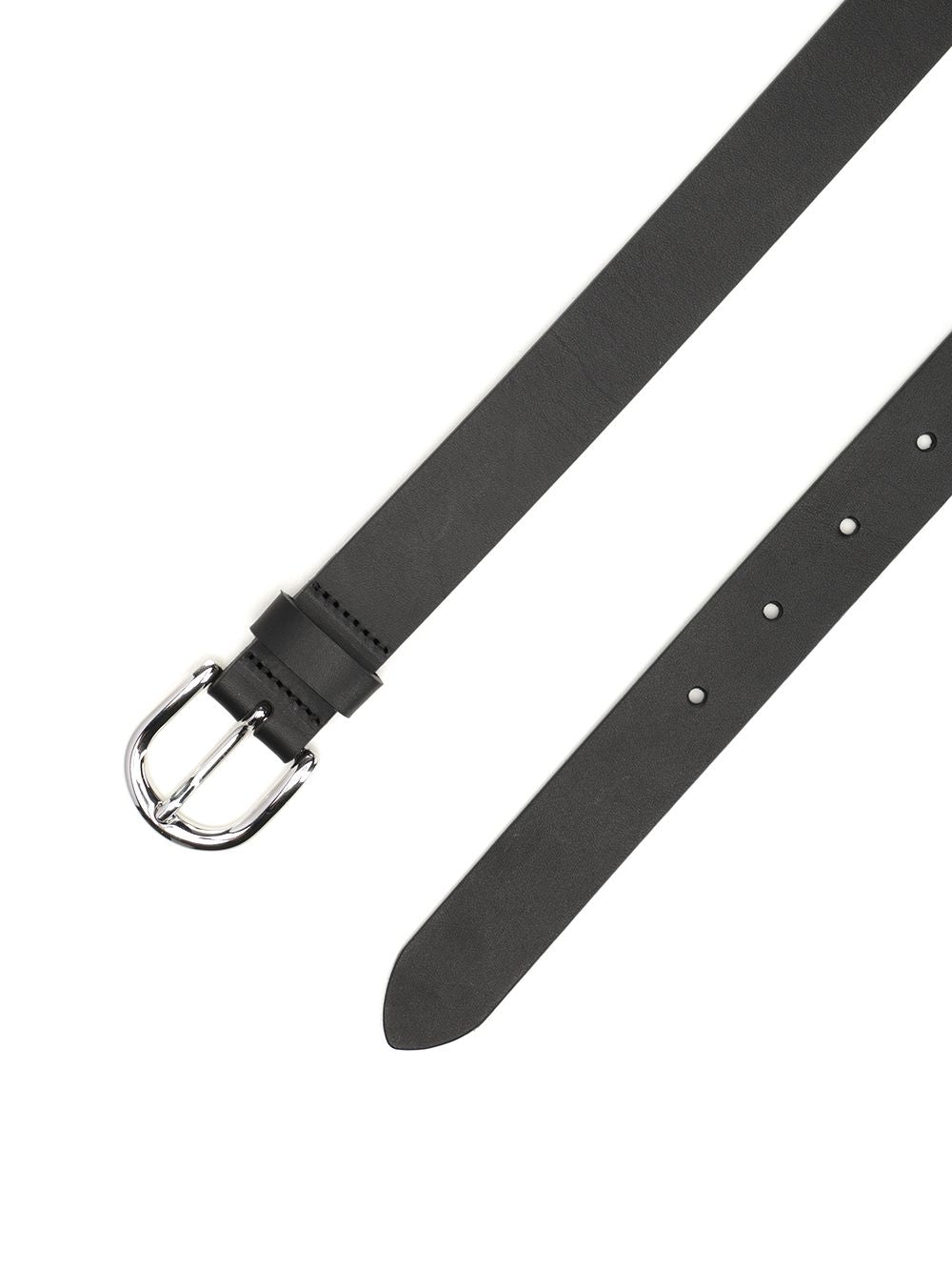 Isabel Marant Zap Leather Belt Cinture - Nero | 26d44773805f5067e73a3ae63cc93c0f16638035
