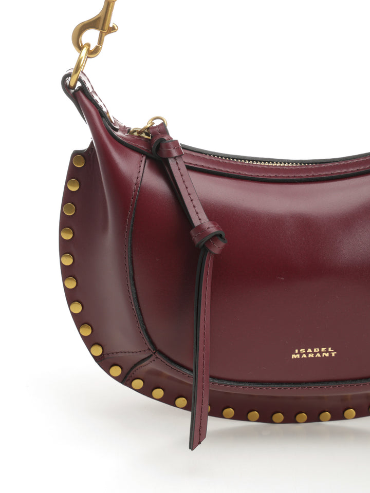 Isabel Marant Oskan Moon Bag Crossbody Bags - Bordeaux | ee989dd1697453485e96347e53f69eaf5b1dc4f3