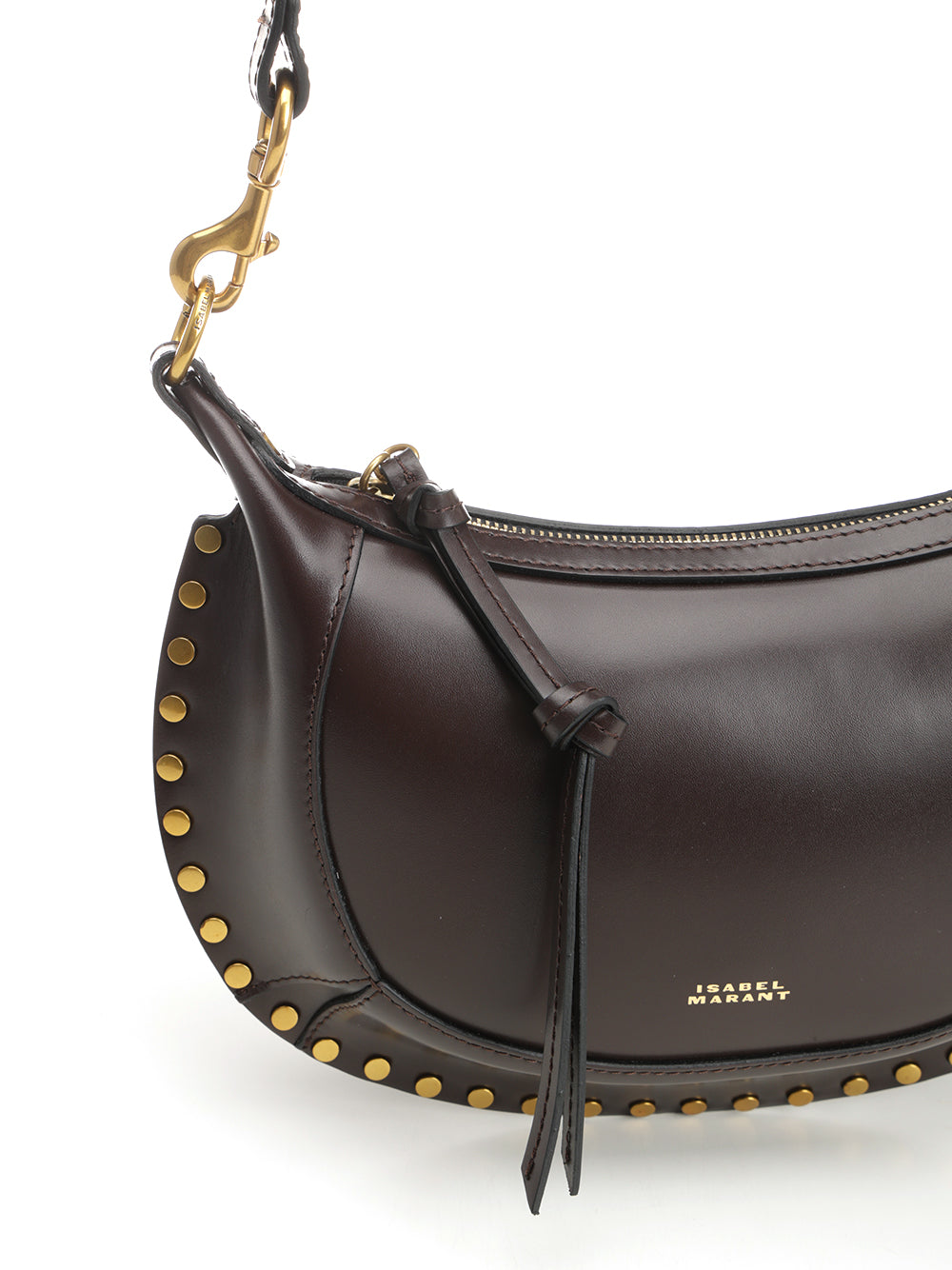 Isabel Marant Oskan Moon Bag Crossbody Bags - Marrone | 654d452aecdb034669a94881a4a82bbf97c5d077