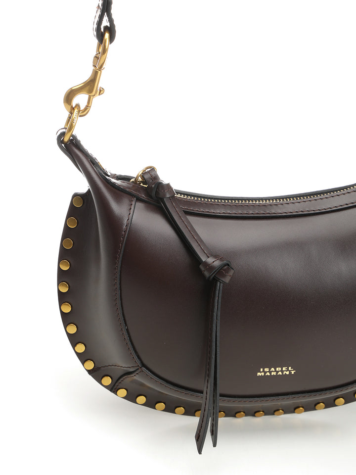 Isabel Marant Oskan Moon Bag Crossbody Bags - Marrone | 654d452aecdb034669a94881a4a82bbf97c5d077