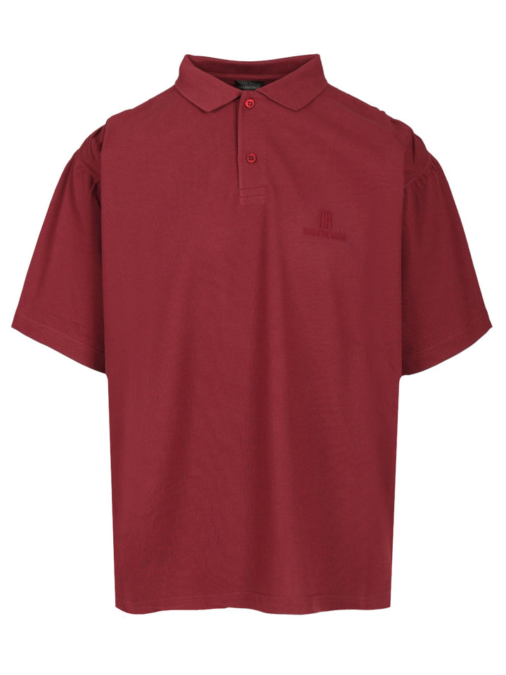 Balenciaga Nano Bb Polo shirt - Bordeaux | bf3bd9a483cf0b8c189eb4fdd9d2ba6a90b8bd6a