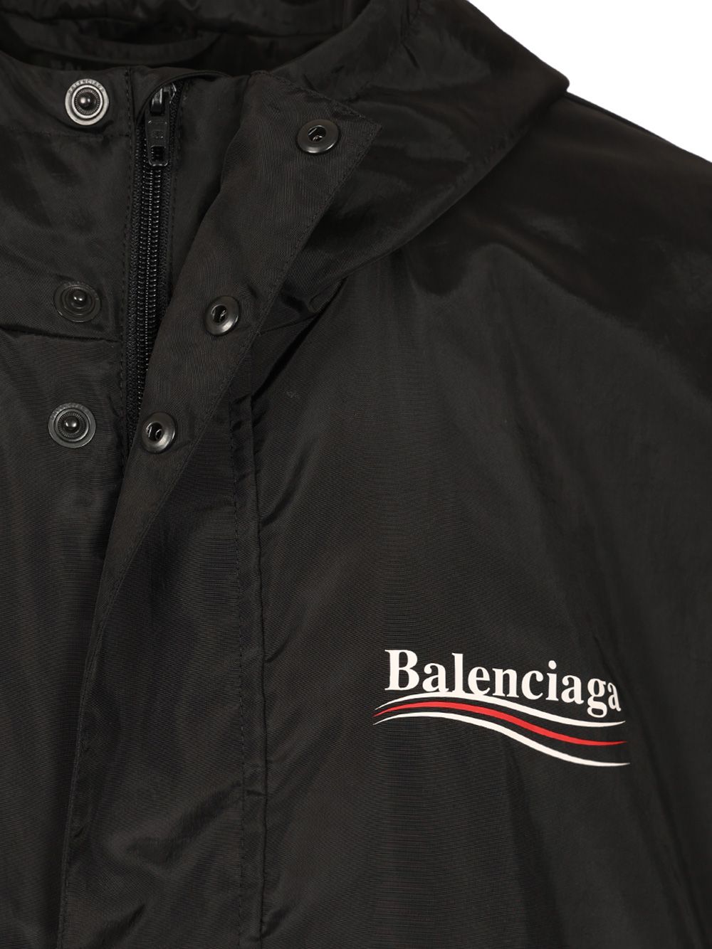Balenciaga Waterproof Jacket With Hood Giacche - Nero | 57c0c0d47cd5139a41655867042a7defa937fa44