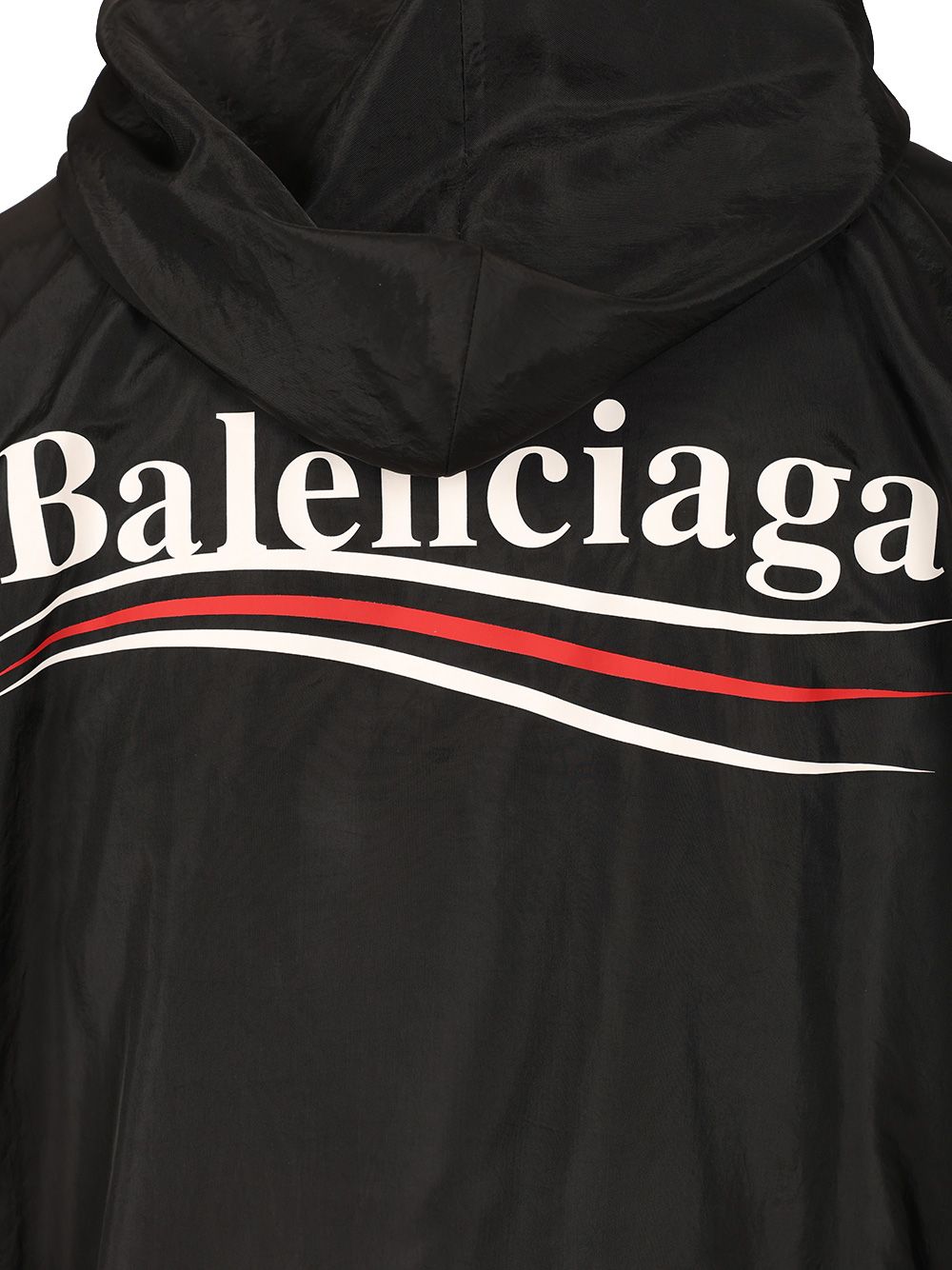 Balenciaga Waterproof Jacket With Hood Giacche - Nero | 4616349fa05f038c5e6e86574ea15dffac775486