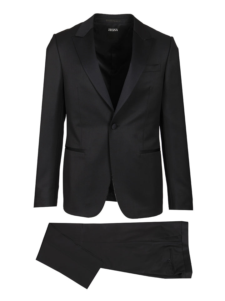 Ermenegildo Zegna Wool And Mohair Tuxedo Abiti - Nero | 984dc7ed8bb61e5bffd6c9387ad6e100e5f84ba1