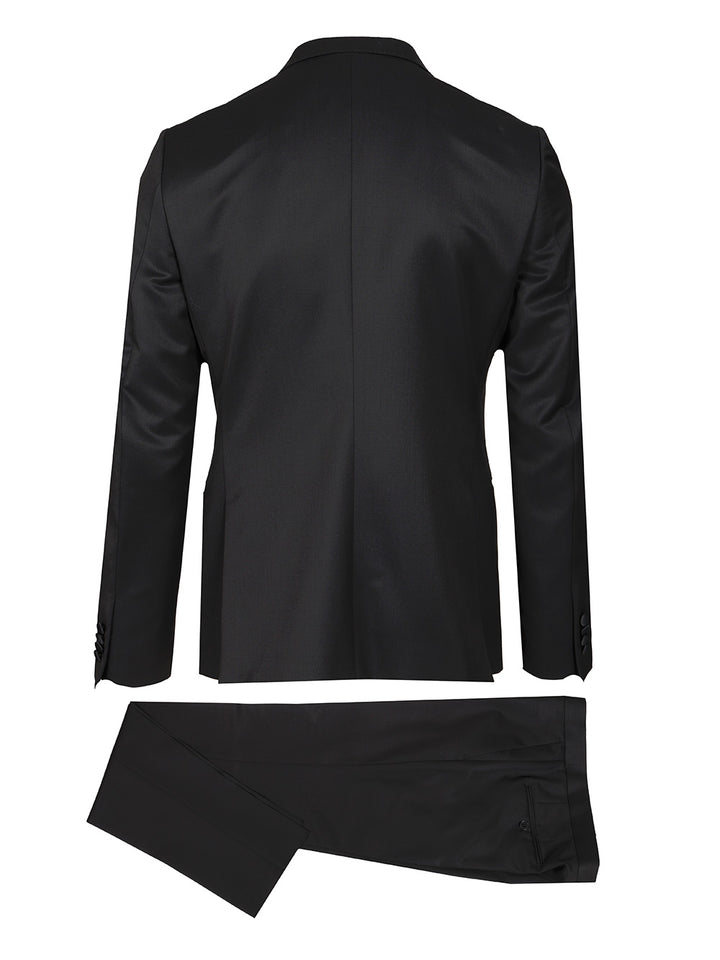 Ermenegildo Zegna Wool And Mohair Tuxedo Abiti - Nero | 701b257bfa3b2ed2918e2f18d18595043bd5658d