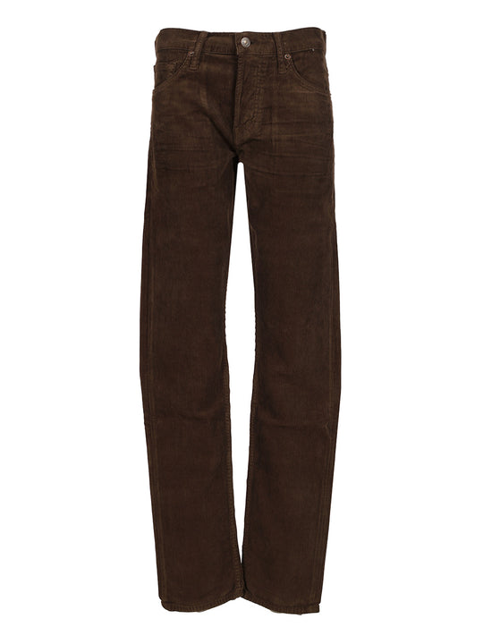 Velvet Trousers Jeans Marrone