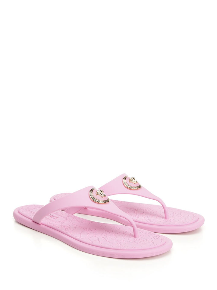 Versace Rubber Slides Sandali - Rose | 129354005efa19ee48420f0a9ed7768d3aca2829