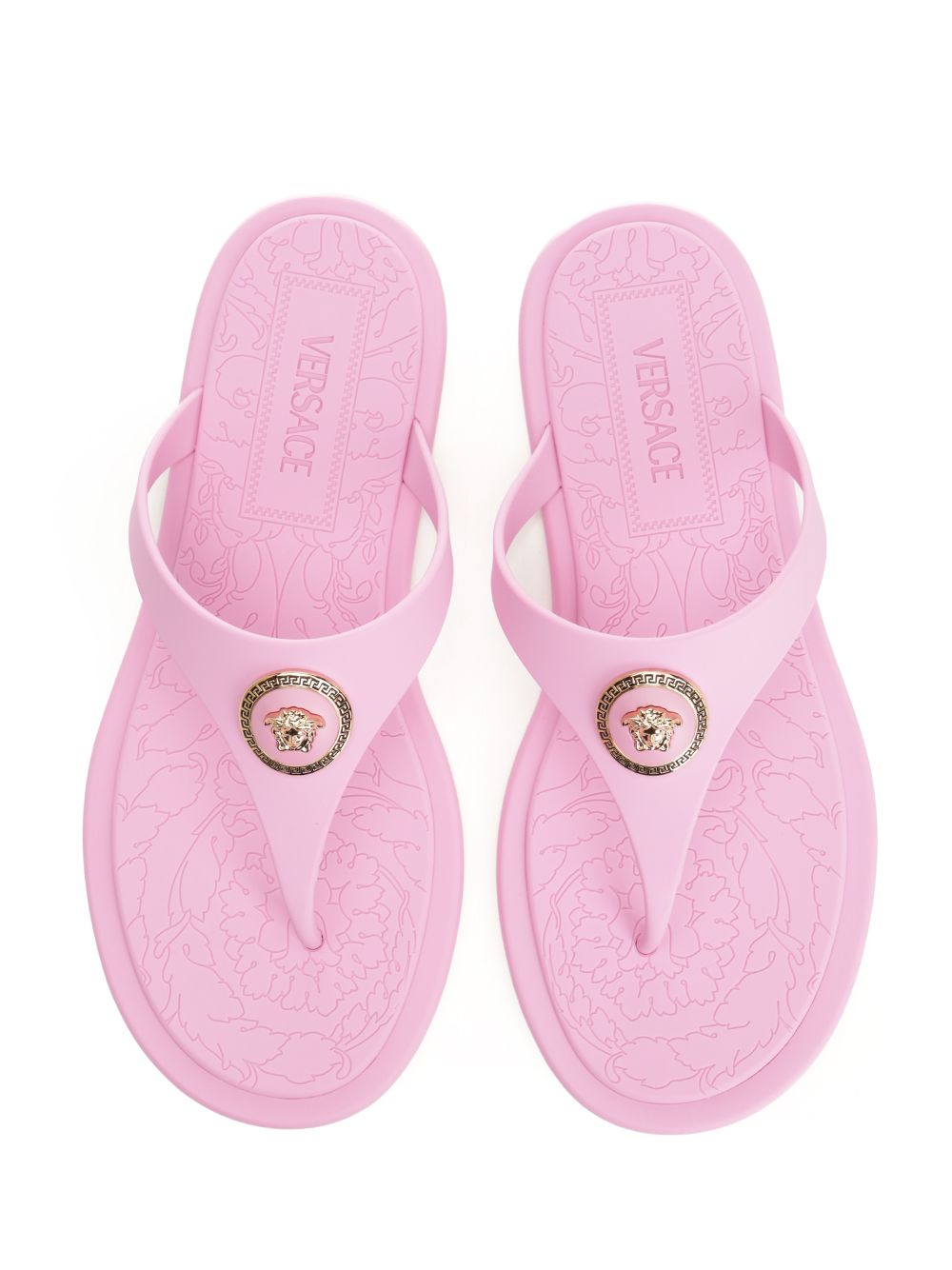 Versace Rubber Slides Sandali - Rose | bb596da4525ea088f6792d170a2325c88b092c6b