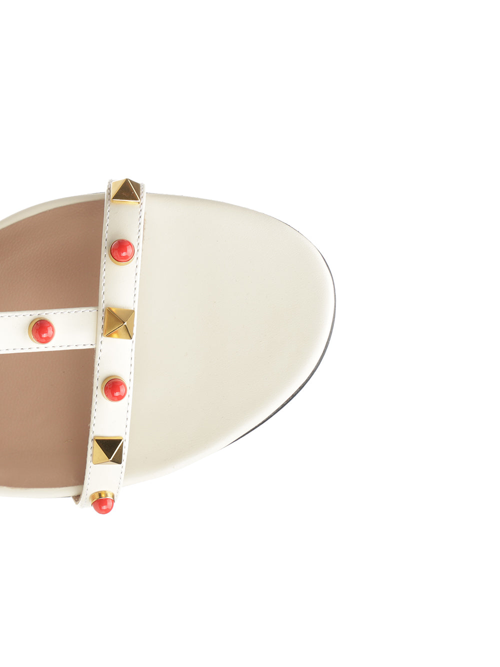 Valentino Garavani Rockstud Sandali - Bianco | 87976b04a13c4821ff943ec63af4e3236e36797b