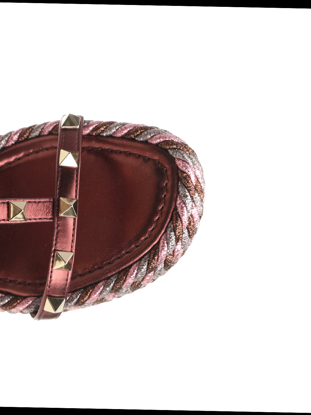 Valentino Garavani Metallic Calfskin Wedge Sandali - Violet | 1e3fbcb9662b91e789beadd6c7bbf4cf1b1d75a9