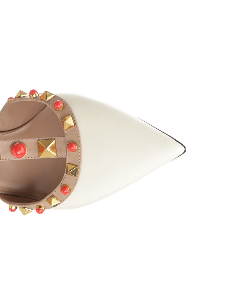 Valentino Garavani Rockstud Sandali - Bianco | a690e473021debefbd4332b14b99c27be0371ae4