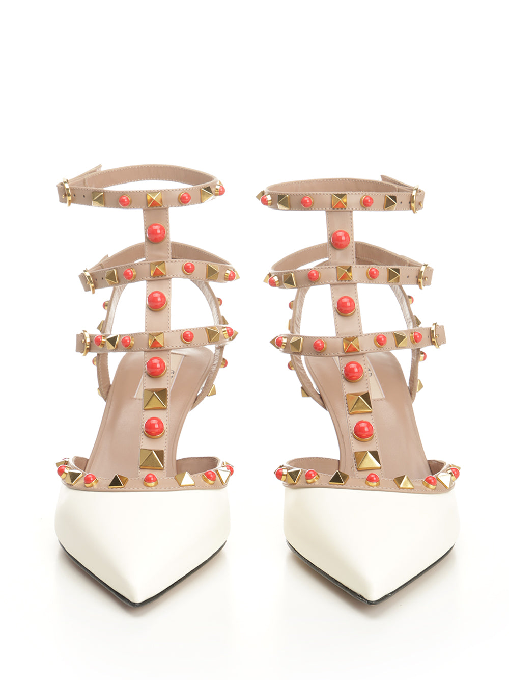 Valentino Garavani Rockstud Sandali - Bianco | 84883a8033409f67553f4d460eb49c02027b3cf7