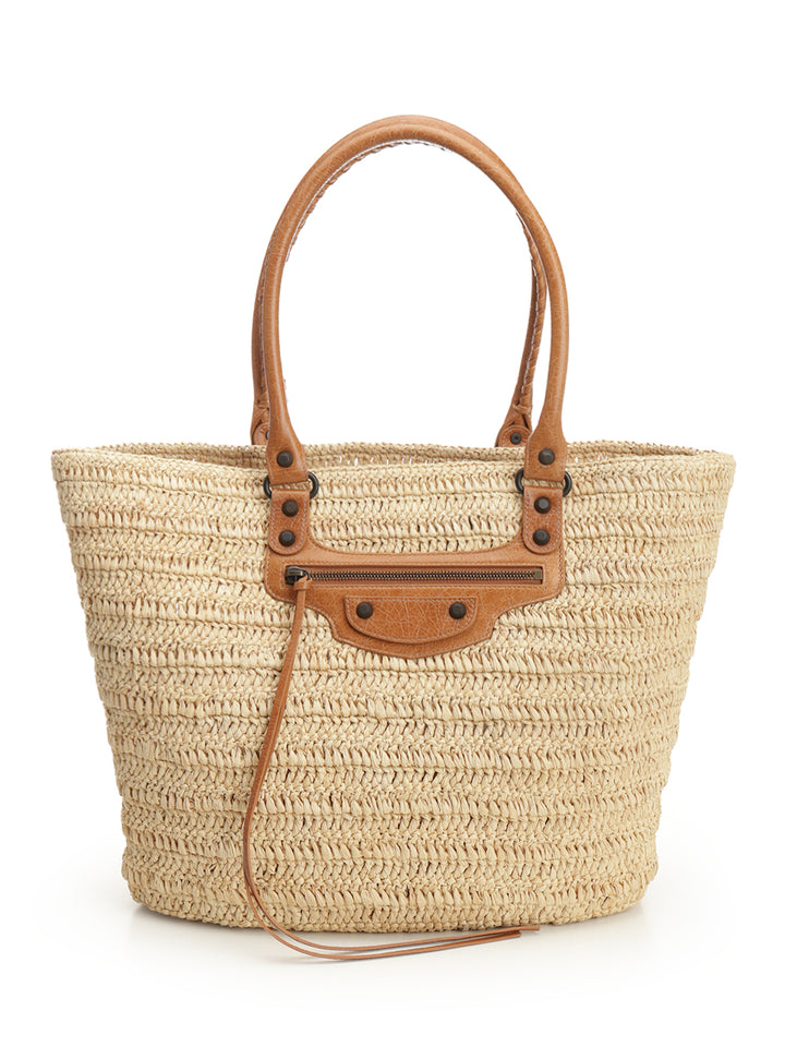 Balenciaga Le City Shoulder Bags - Beige | 04a545c1070ec170e266f181371fb4a613fedda8