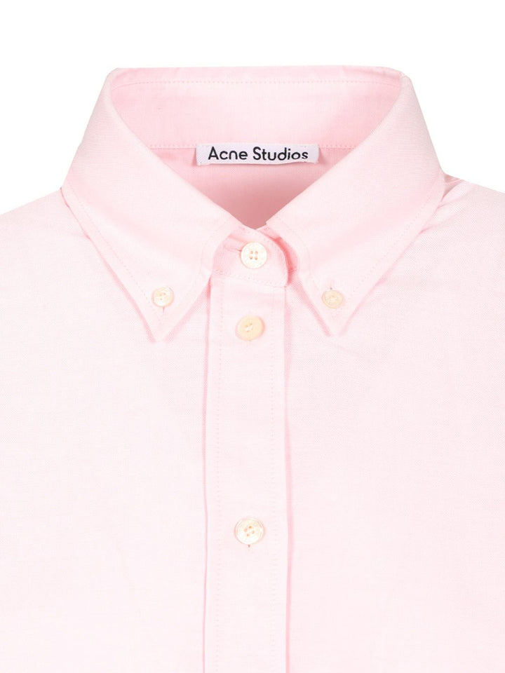 Acne Studios Short-Sleeved Tailored Shirt Shirts - Rose | 599f1a5faef89685bada245a74b3284b88aa62bc