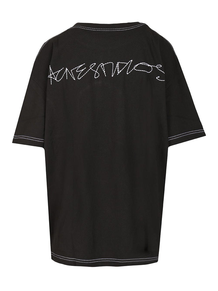 Acne Studios Crew Neck T-Shirt - Nero | ba21caf2ba082dcf2d65225524d85db2dd58b39d