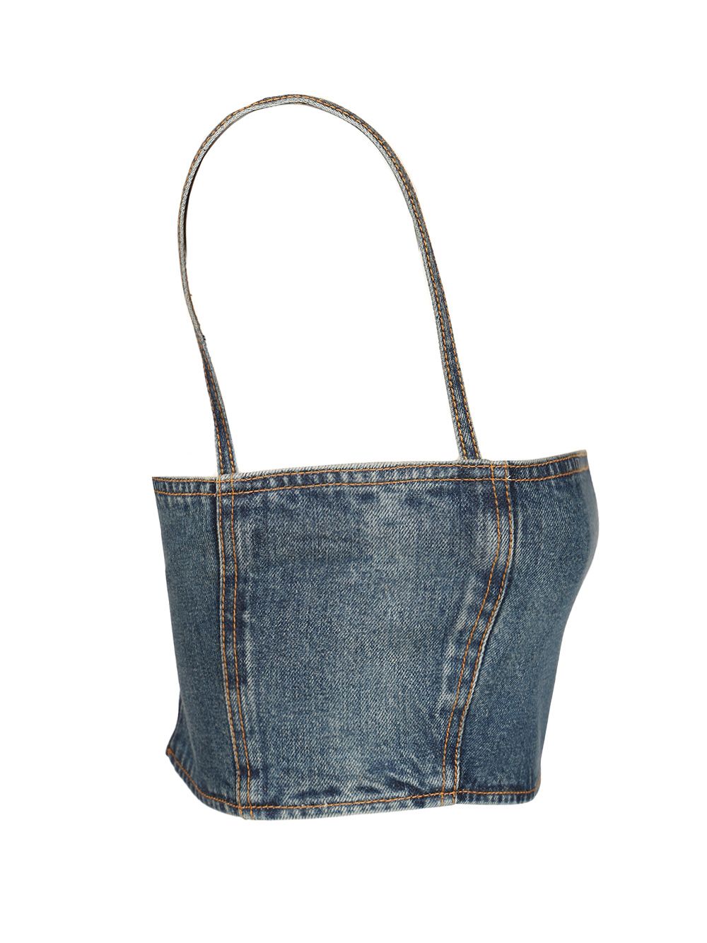 AlaÏA Bandeau Bustier Top - Blu | e9fd32e265d7e0c3cb7efacaea96145802dc69a6