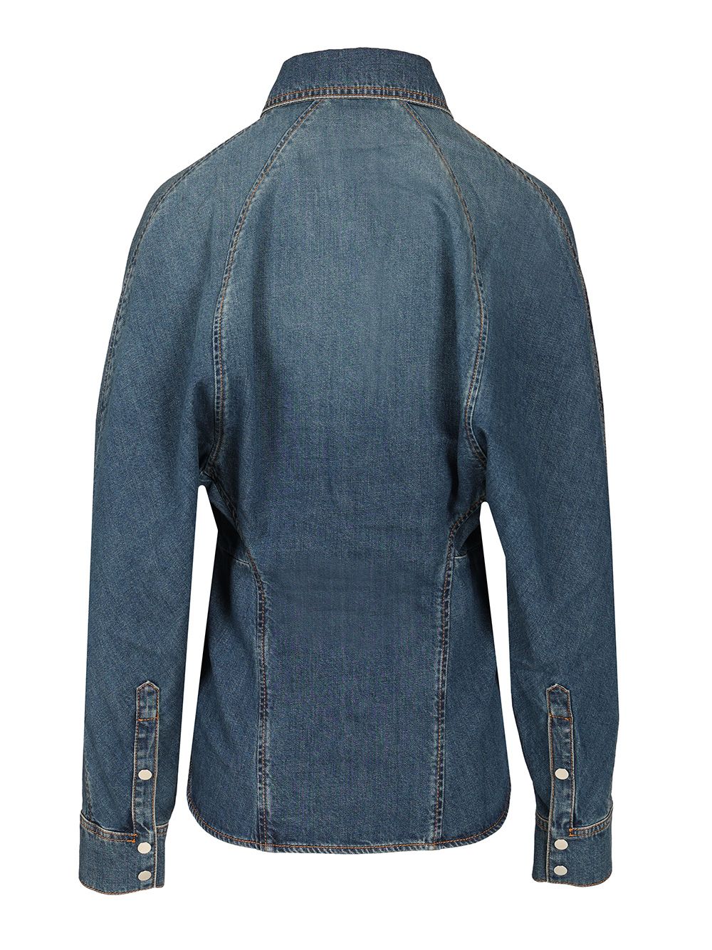 AlaÏA Rounded Shirt Casual - Blu | c2ef14f63828d98c609311589c0ddc53590e22fa