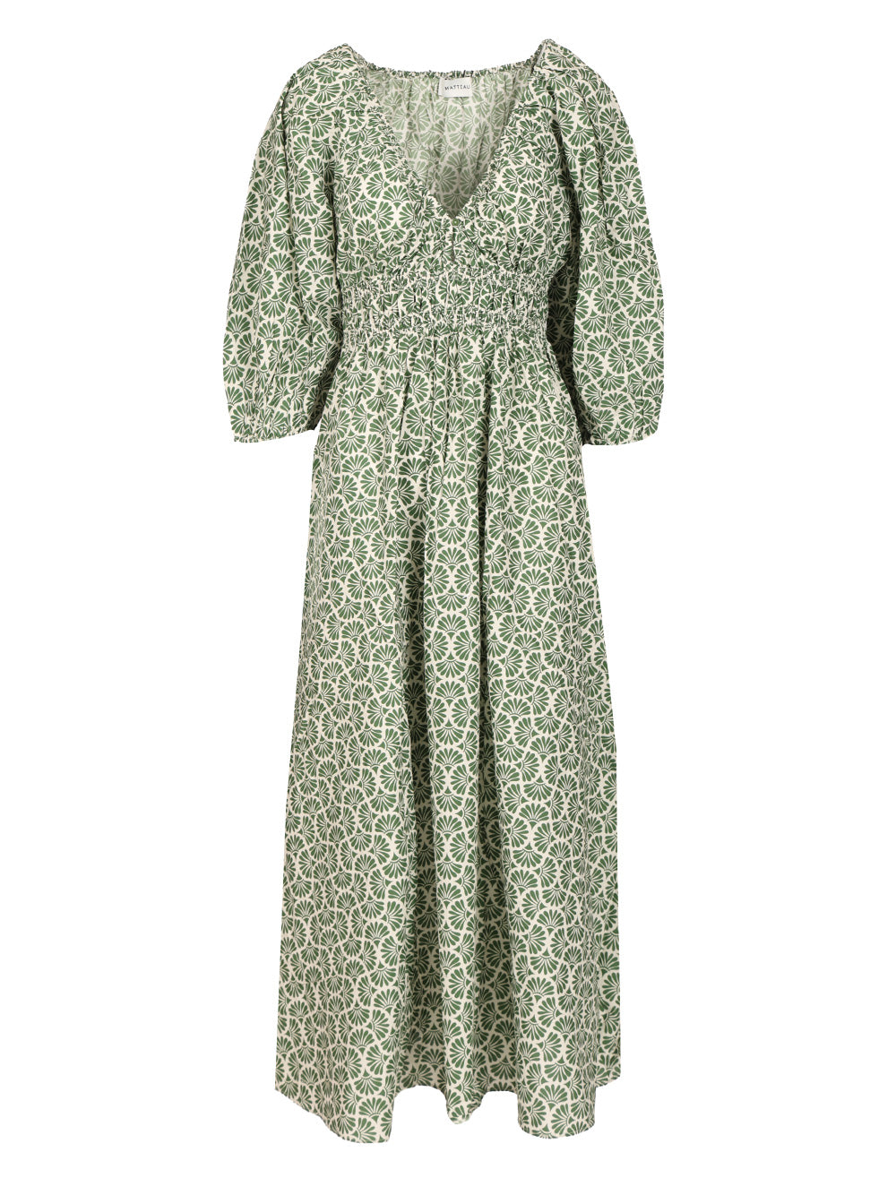 Matteau Shirred Dress Abiti - Verde | 28b93f7ab1e978e2c77cca4cf3d45506f8cddac2