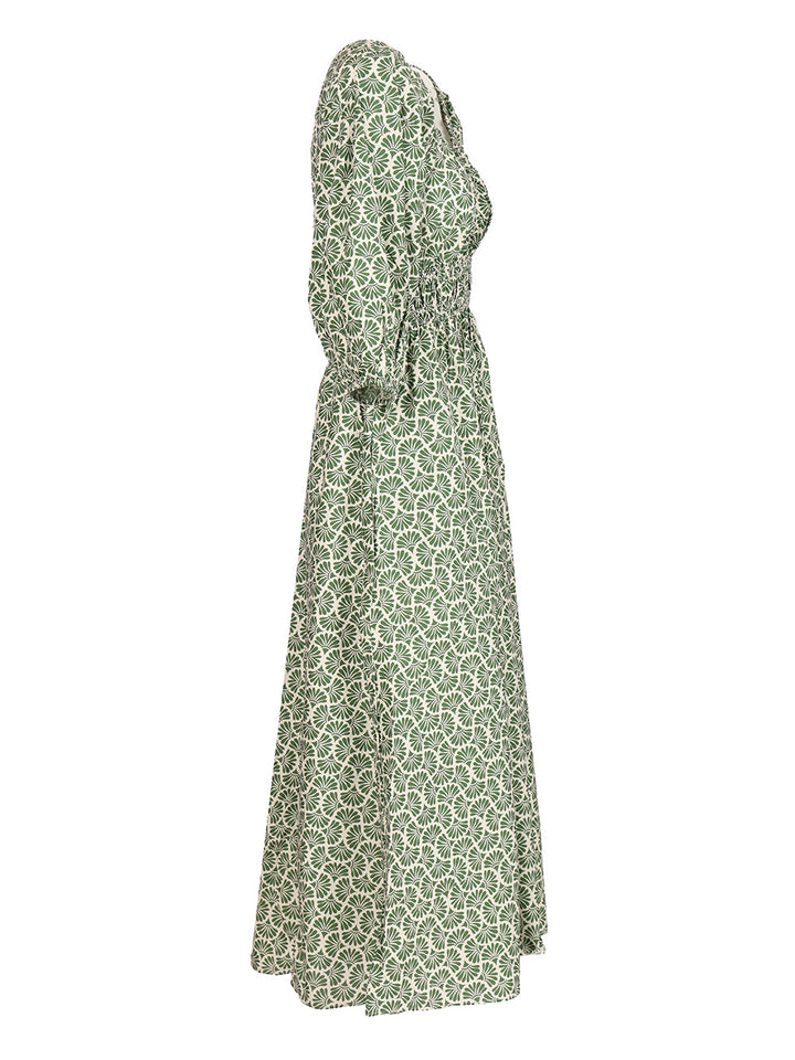 Matteau Shirred Dress Abiti - Verde | d550a33f7b5fb524801e2af75b155c653f3c7e84