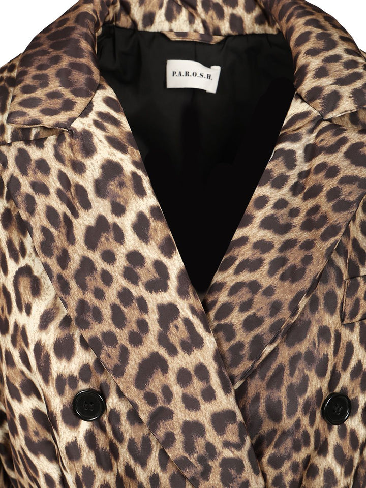 P.A.R.O.S.H. Double-Breasted Animalier Jacket Giacche - Animalier | 9b96ff7fa158501aa4900853b7b814ccf3f9b45d