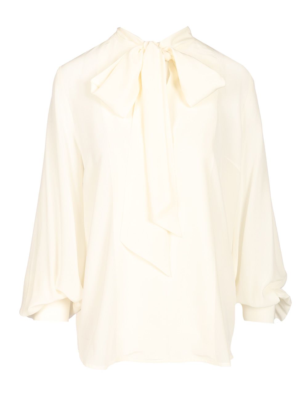 P.A.R.O.S.H. Silk Blouse Shirts - Bianco | 6229d7434db438e7478a6e45f3295bd888b45e2c