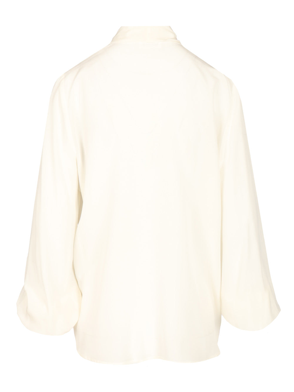 P.A.R.O.S.H. Silk Blouse Shirts - Bianco | 670fc3a18da2ecaea931090cf32ca4caa24d50e0