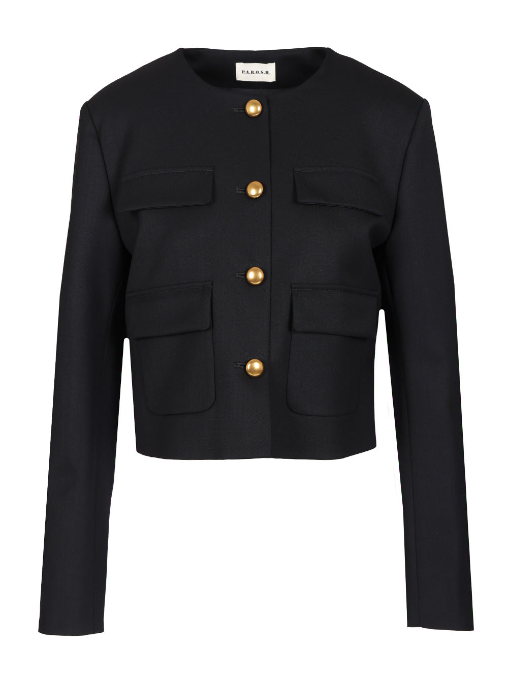 P.A.R.O.S.H. Gabardine Jacket Giacche - Blu | a14c97fe76bd53f37c3514ec5e22cb406bb7ca27