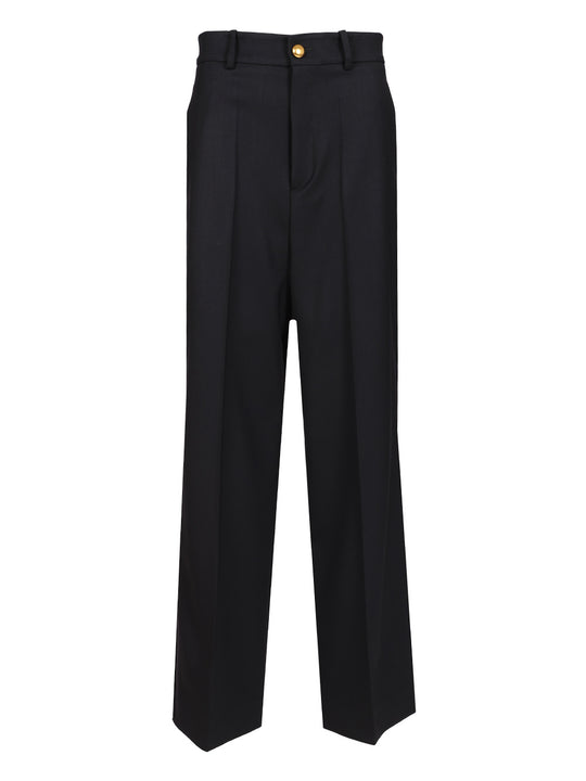 Wide-Leg Trousers Blu