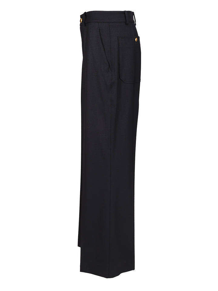 P.A.R.O.S.H. Wide-Leg Trousers - Blu | e06579dfb6ae2887805cf38501efa747bee2dcfc