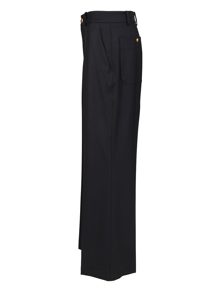 P.A.R.O.S.H. Wide-Leg Trousers - Blu | aa62e0f953e046dd8324f72cb9d479a28fc25f89