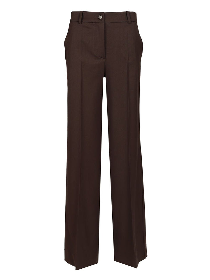 P.A.R.O.S.H. Palazzo Trousers - Marrone | 9b37dc9aeb892fb1e6b4751b681afc14f0590567