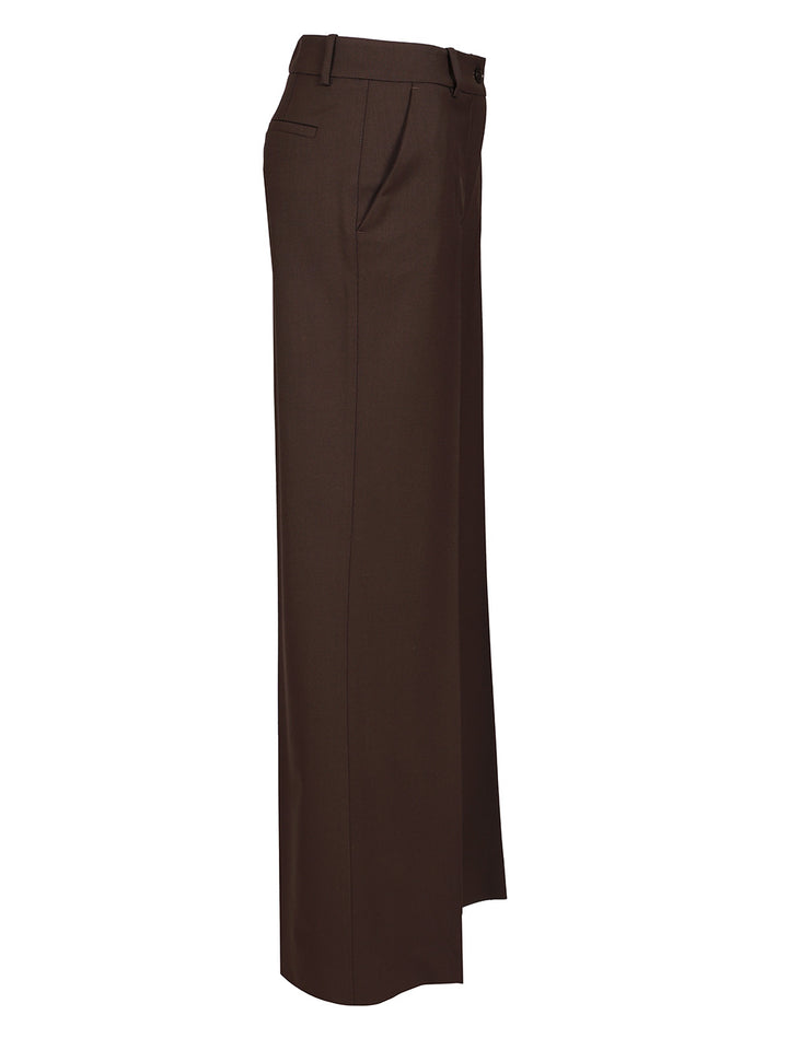 P.A.R.O.S.H. Palazzo Trousers - Marrone | b1f72e267491aaf9727f5a5d3dbddd0a1c4c9952