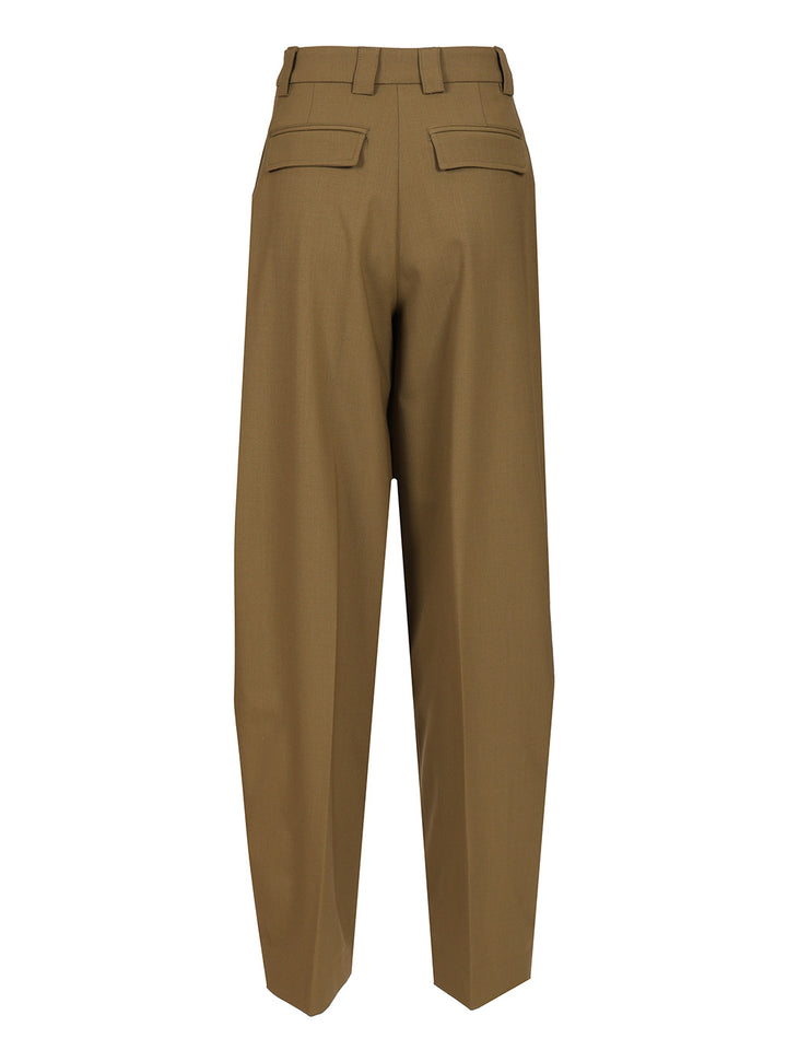 Thelatest Wide Trousers - Verde | 6c26d2f41db68e35040cf69f8e48289133595dc5
