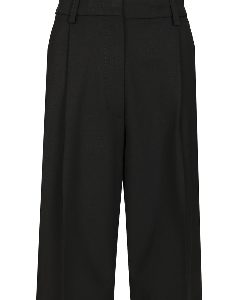 Thelatest Wide Trousers - Nero | d9c153079e7629d945f6223ccfa9800f6f51dfac