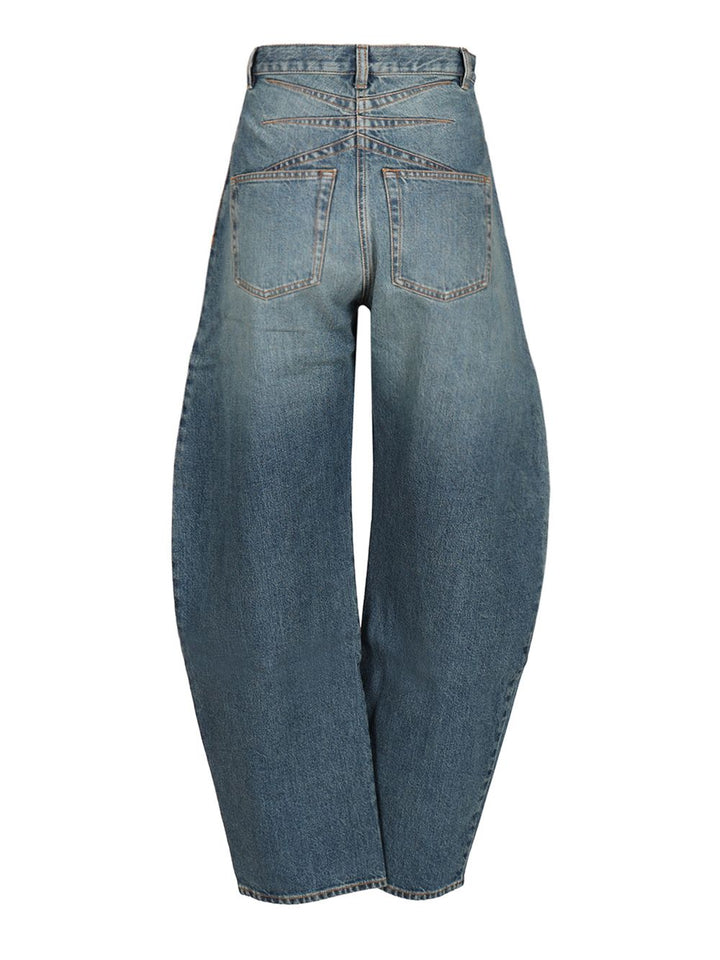 AlaÏA Rounded Jeans - Blu | 8cb2771a65d9672ec7e2c3031c0cd180fe252b41