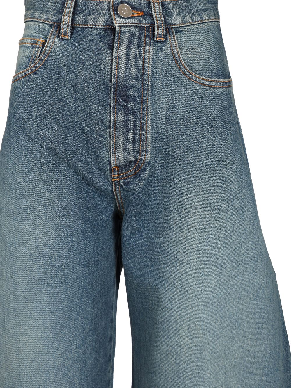 AlaÏA Rounded Jeans - Blu | ddd491ce4dc0302de414efda06d7b4d01b4dcddf