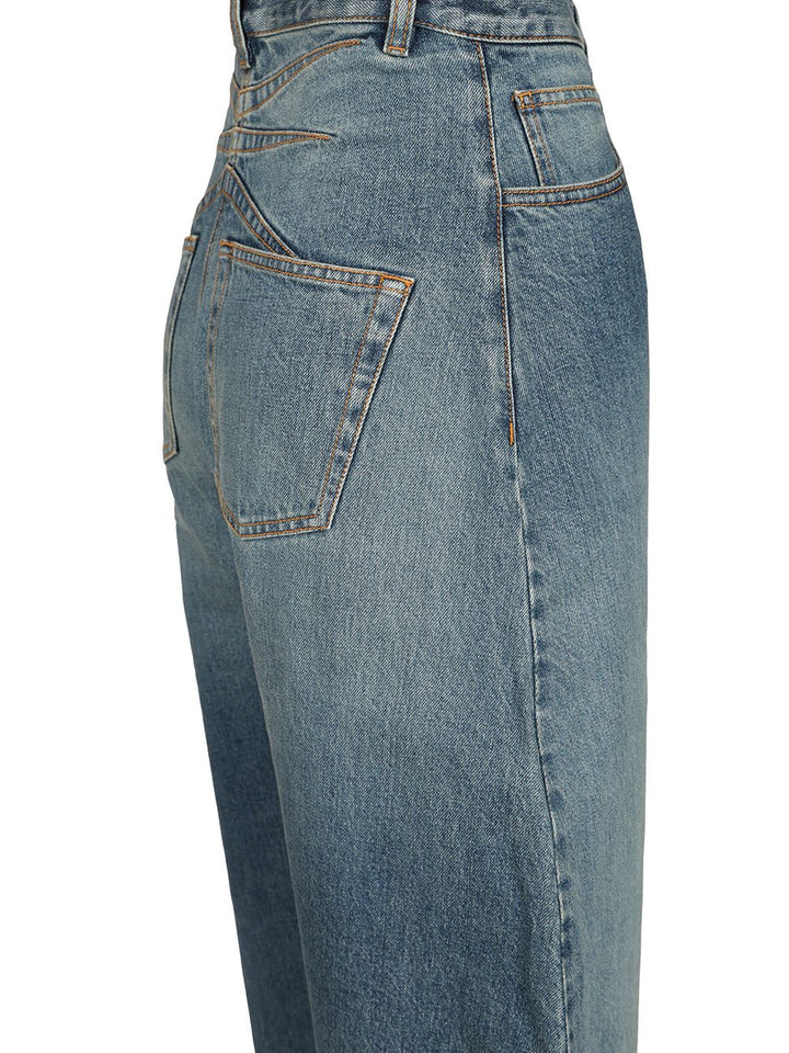 AlaÏA Rounded Jeans - Blu | 38415c10cd4172bd04f21d5116cd4a0fc05bfdf1