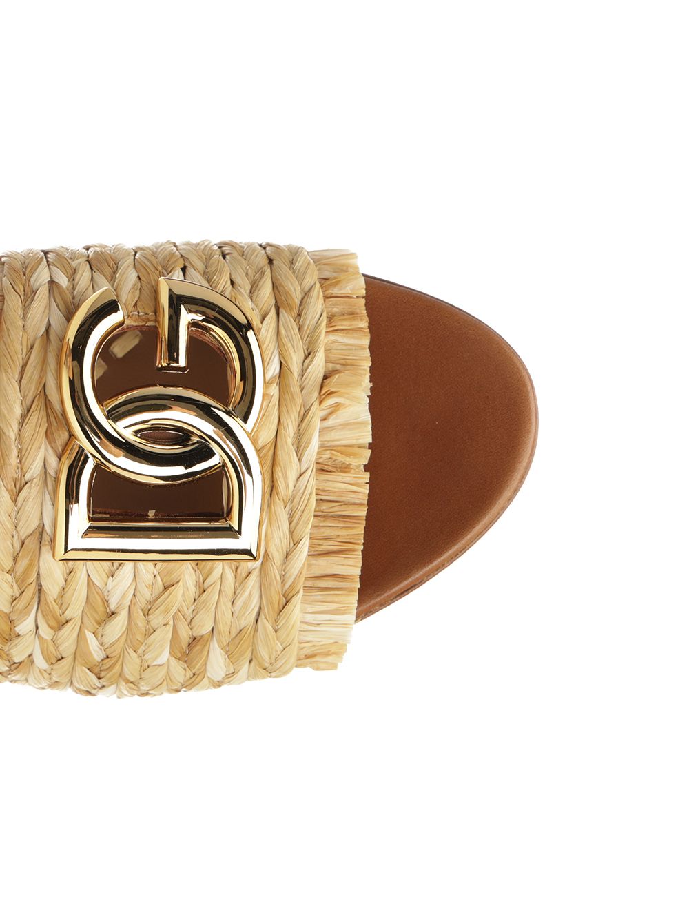 Dolce & Gabbana Raffia Slipper Sandali - Beige | 8e09ff029d4c277807f5242904f2ae67a1712fe2