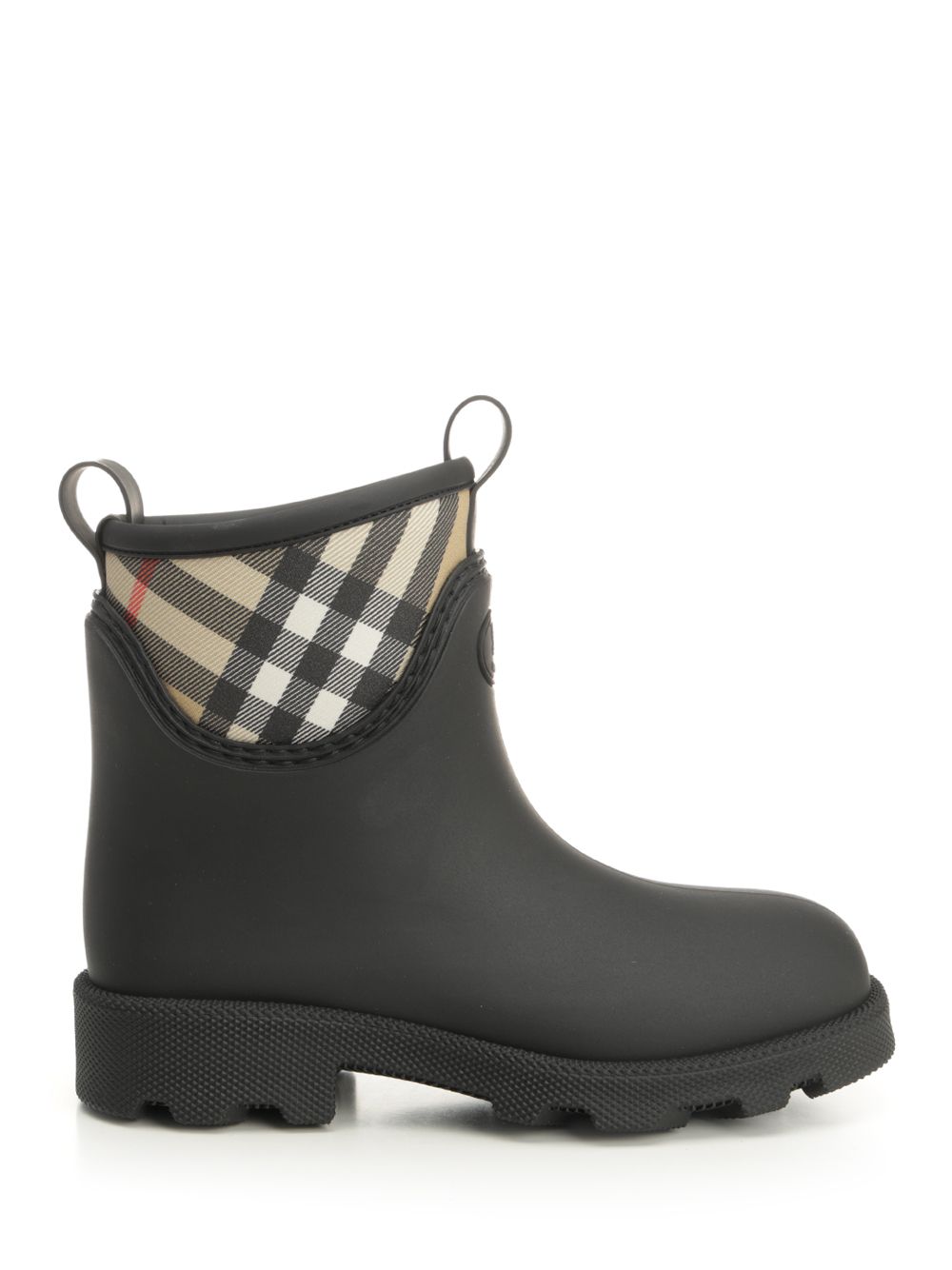 Burberry Marsh Stamp Rubber Ankle Boots - Nero | c68cff609783eb8fdae2186536cbc2012ac3adfe