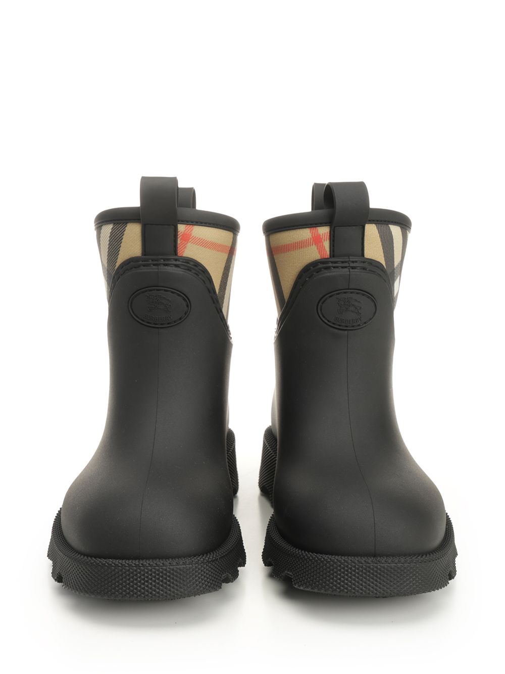 Burberry Marsh Stamp Rubber Ankle Boots - Nero | b5af34408e6fceec7b162e99bf450984ba308105