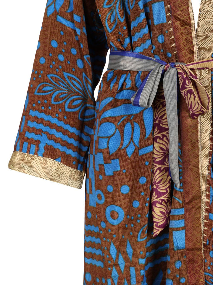 Picus Viridis Silk Kimono Giacche - Multicolor | f238ee4dd15446918de21b32b0c9346fd6a594c2