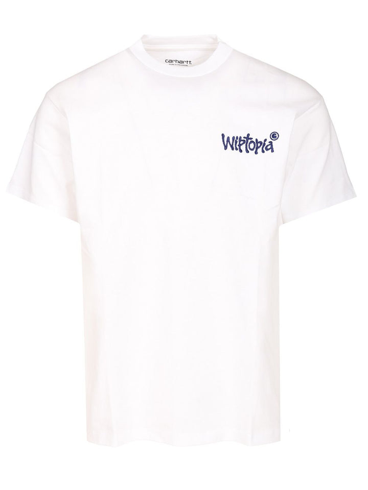 Carhartt Wip Wiptopia Script T-Shirt - Bianco | 451eaf647209951b67ae485f7220ef1e7a316bcc