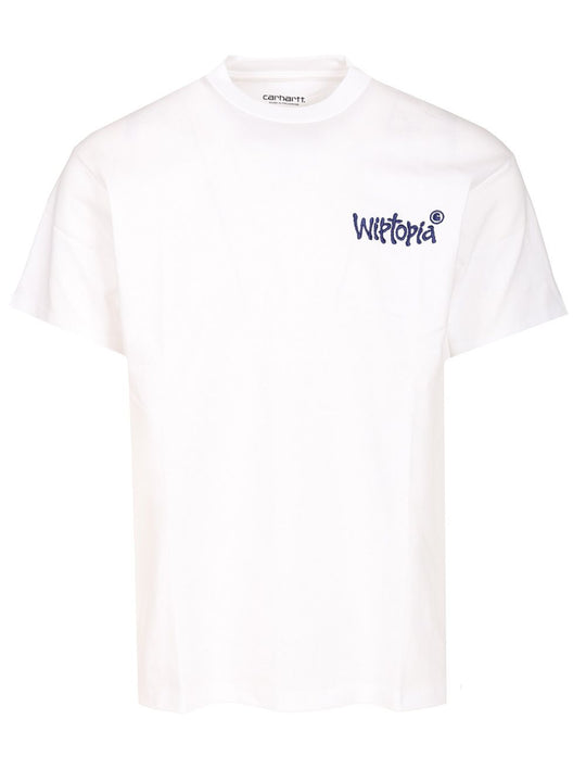 Wiptopia Script T-Shirt Bianco
