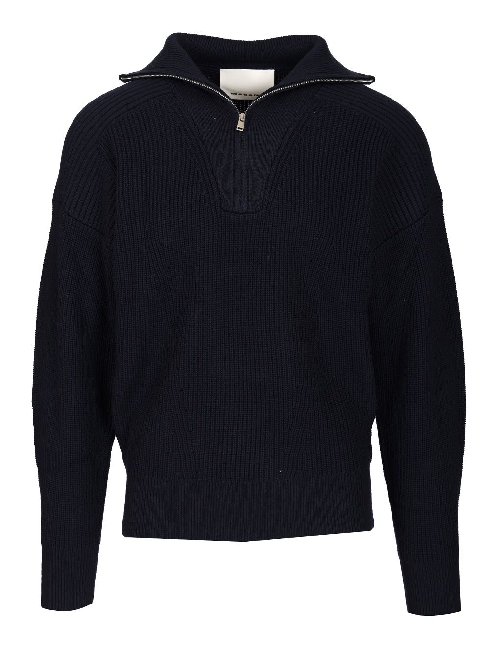 Marant Benny Zip-Up Turtleneck Sweater Polo shirt - Blu | ac3487d9a30752c945f2d6f0aed740ec9413fec5
