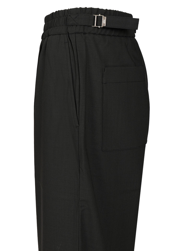 Ami Stretch Trousers - Nero | f86104bb432c13dc438881f87a54c9b465ea48fd