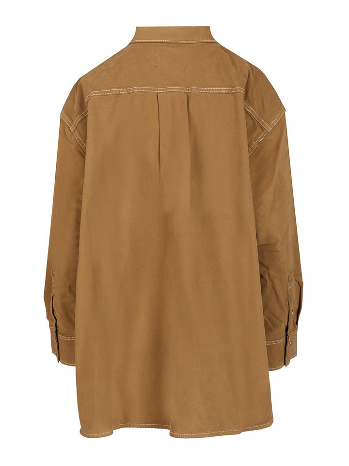 7 For All Mankind Nina Shirts - Marrone | cadfd9a327404378503bf932b21ff24ae00fc1fd