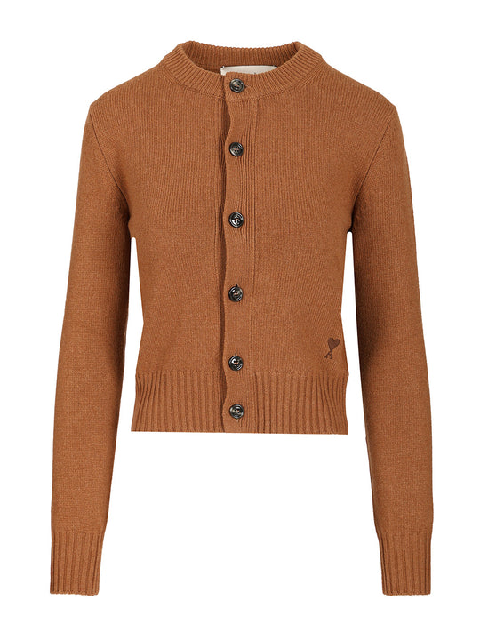Wool And Cashmere Cardigan Knitwear Marrone